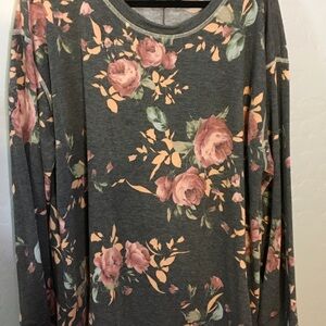 3X Glitzy Girlz long sleeve top